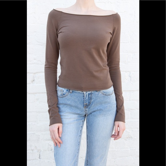 Brandy Melville Tops - Brandy Melville brown Bonnie top